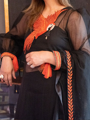 Leonora (Crushed cotton net sharara)